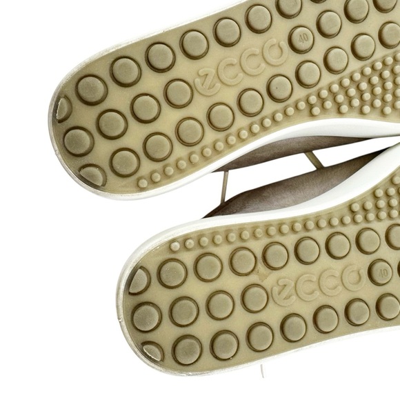 ECCO Women's Soft VII Leather Lace Up Comfort Sneakers Gray Size 9 - Picture 7 of 13